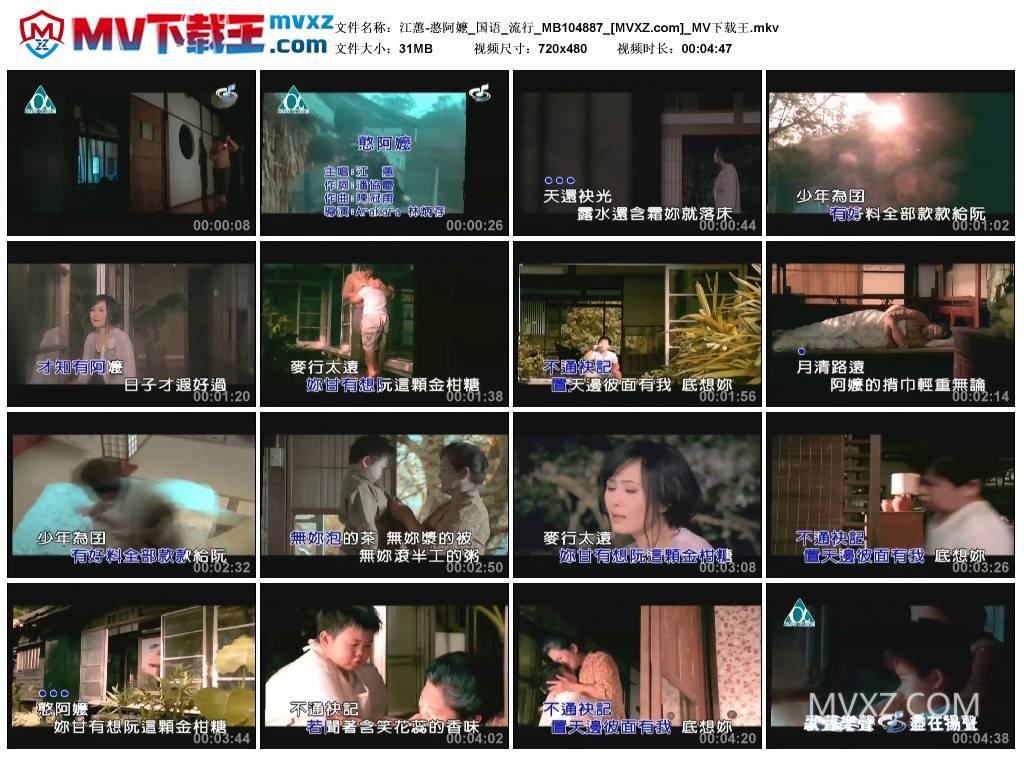 江蕙-憨阿嬷_国语_流行_MB104887